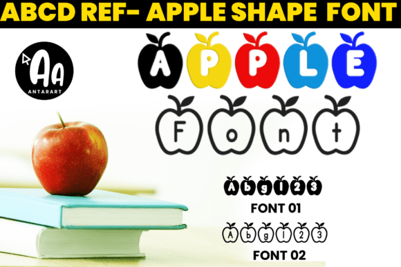 Abcd Ref Apple Shape1: A Cheerful Decorative Font for Brand Identity