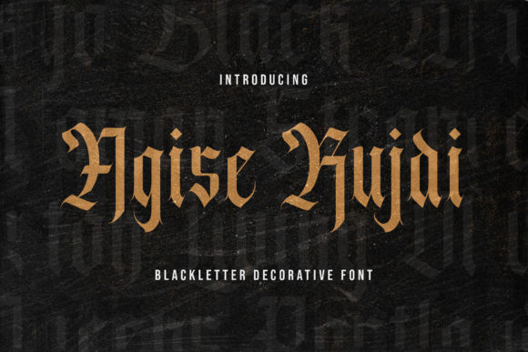 Agise Rujdi Font: A Bold Choice for Branding with Personality