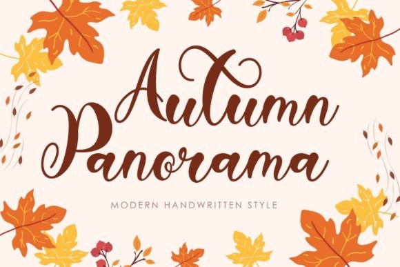 Autumn Panorama: The Script Handwritten Font for Scroll-Stopping Visuals