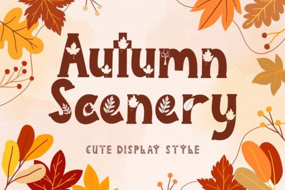 Autumn Scenery: A Creative Font for Warm Brand Identity