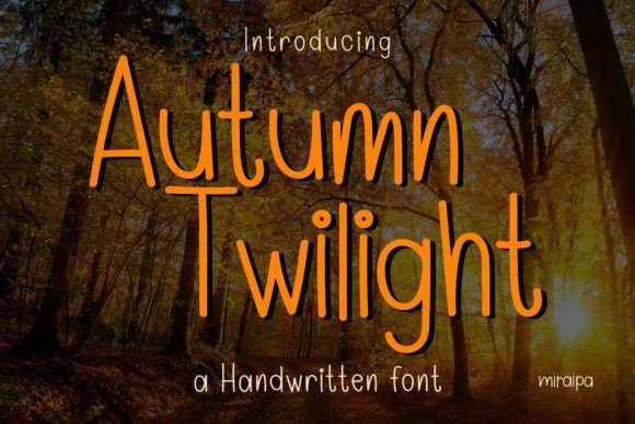 Autumn Twilight: A Script Handwritten Typeface for Editorial Warmth