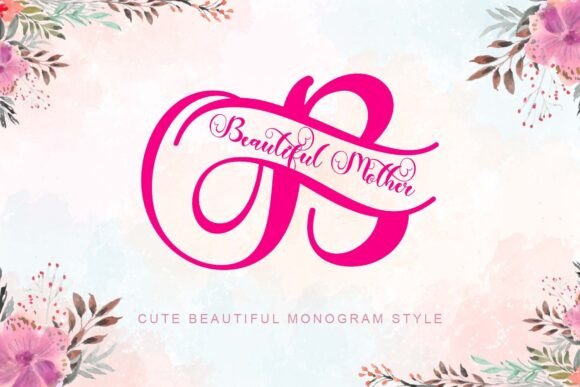 Beautiful Mother Monogram: A Designer’s Take on Elegant Script Typography