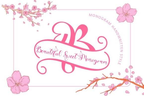 Beautiful Sweet Monogram: A Handwritten Script Font for Editorial Design