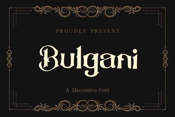 Bulgani Typeface Review: Elevating Brand Identity with Classic Blackletter