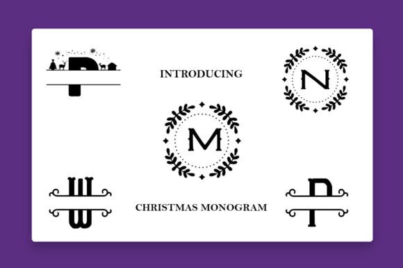 Christmas Monograms: A Premium Display Typeface for Festive Editorial Design