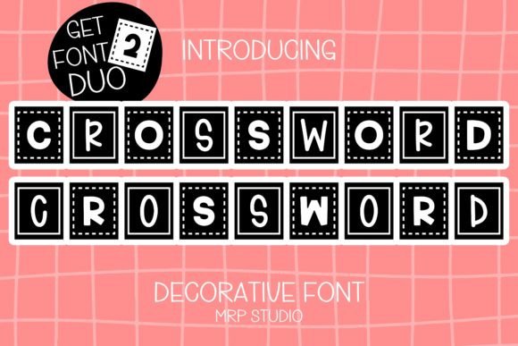 Crossword Typeface Review: A Playful Decorative Font for Digital Branding