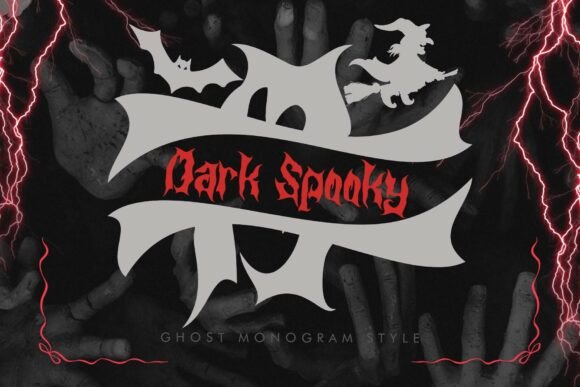 Dark Spooky Monogram: A Creative Font for Brand Identity