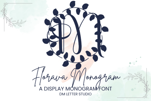 Florava Monogram: A Creative Typeface for Elegant Brand Identity
