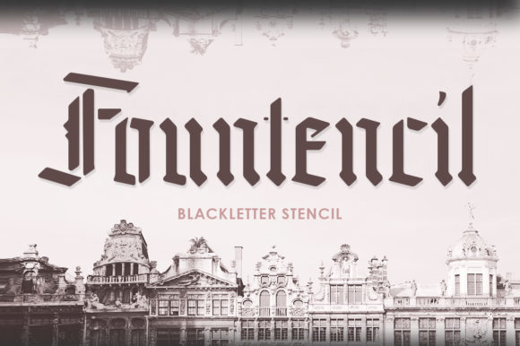 Fountencil: A Blackletter Typeface for Editorial Depth
