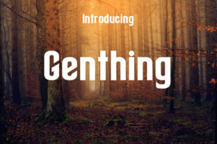 Genthing: A Minimalist Blackletter Typeface for Crafters