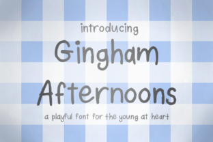 Gingham Afternoons: A Playful Handwritten Font for Boutique Branding