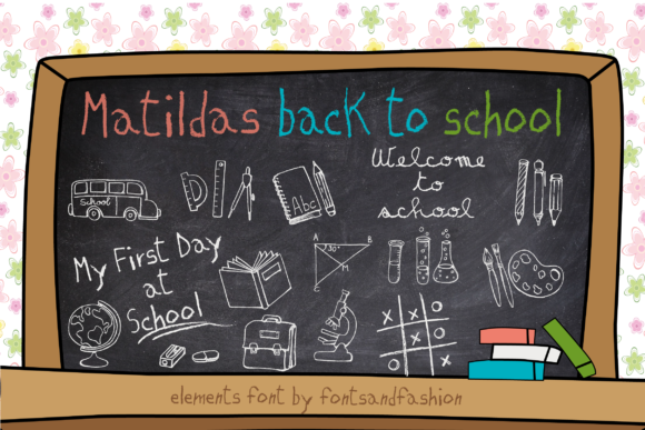 Matildas Back to School: A Creative Font for Engaging Visual Campaigns