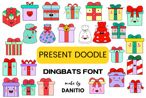 Present Doodle: A Quirky Dingbat Typeface for Festive Campaigns