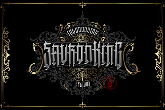 Sauronking: A Bold Typeface for Dark, Gothic Projects