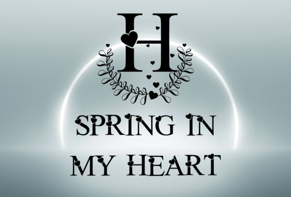 Spring in My Heart: A Whimsical Decorative Font for Romantic Web Design