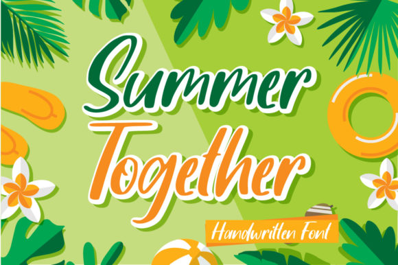 Summer Together Typeface: A Bright Script for Digital Branding