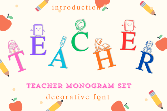 Teacher Monogram Set: A Serif Typeface for Modern Web Design