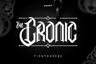 The Cronic: A Blackletter Font for Bold Small Business Branding