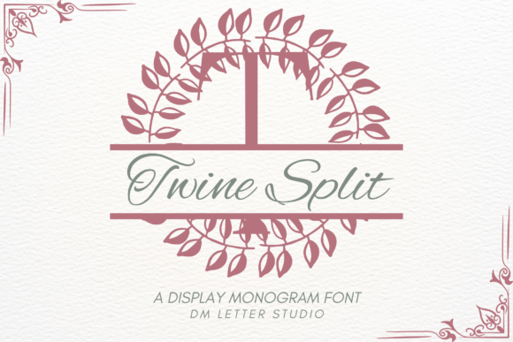 Twine Split Monogram: A Designer’s Review of This Rustic Display Typeface