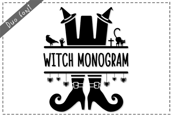 Witch Monogram Typeface: Elevate Handmade Branding